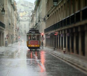 Lluvia en Lisboa