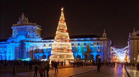 Lisboa durante la Navidad y el Año Nuevo