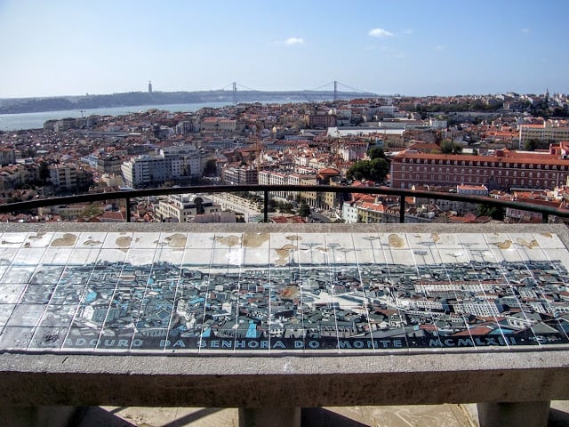 Mirador de la Senhora do Monte en Lisboa