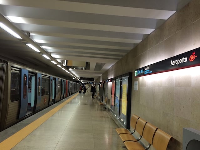Metro en el Aeropuerto de Lisboa