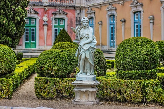 Jardín del Palacio de Queluz en Sintra