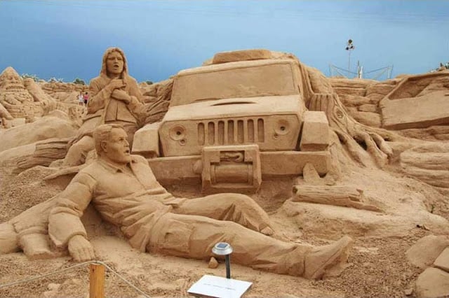 Esculturas de arena en Algarve