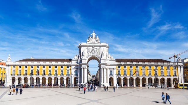 Praça do Comércio (Plaza del Comercio) en Lisboa