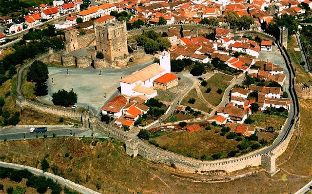 Vista aérea del Castelo de Bragança (Castillo de Braganza)