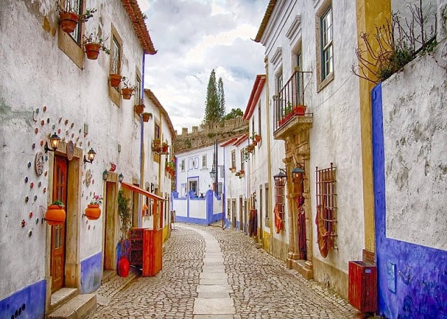 Calles y casas de Óbidos