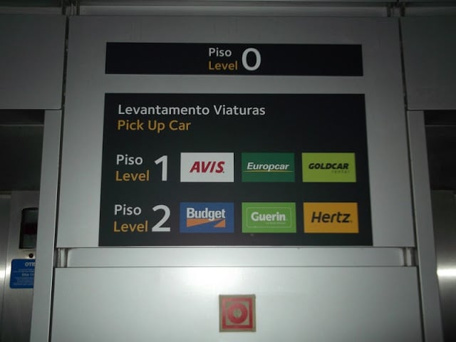 Agencias de alquiler de coches en el aeropuerto de Lisboa