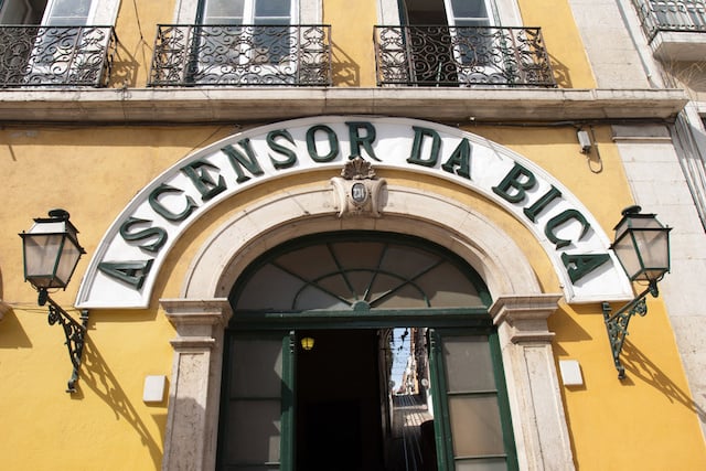 Ascensor da Bica en Lisboa