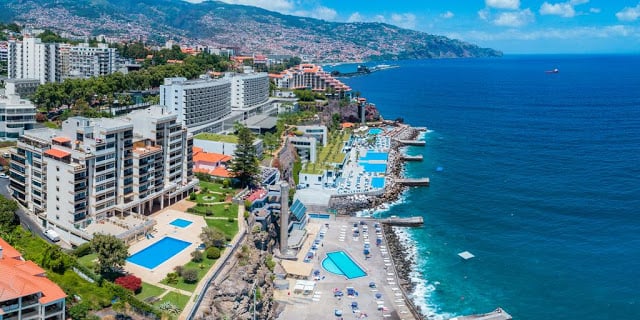 Vista de Funchal en Madeira