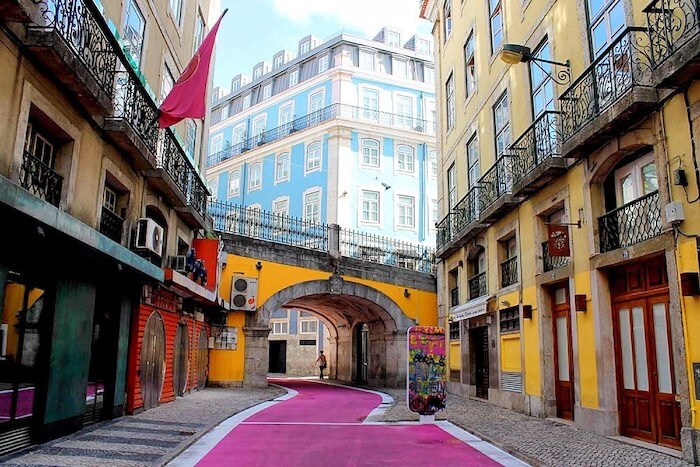 Rua Cor de Rosa en Lisboa